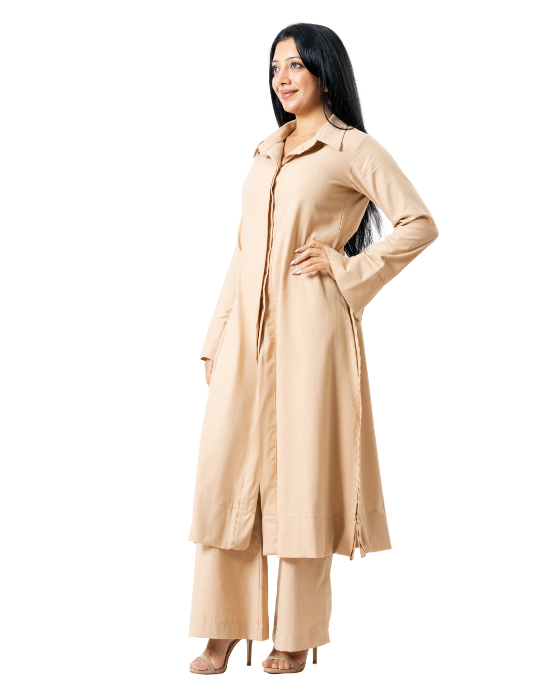 Beige Kurtha