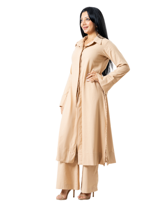 Beige Kurtha