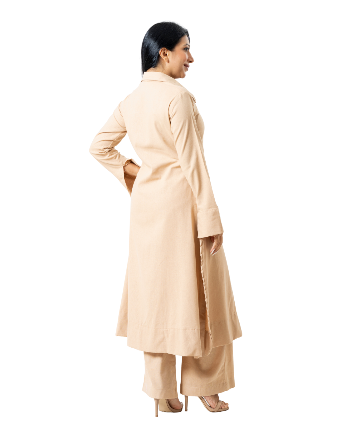 Beige Kurtha