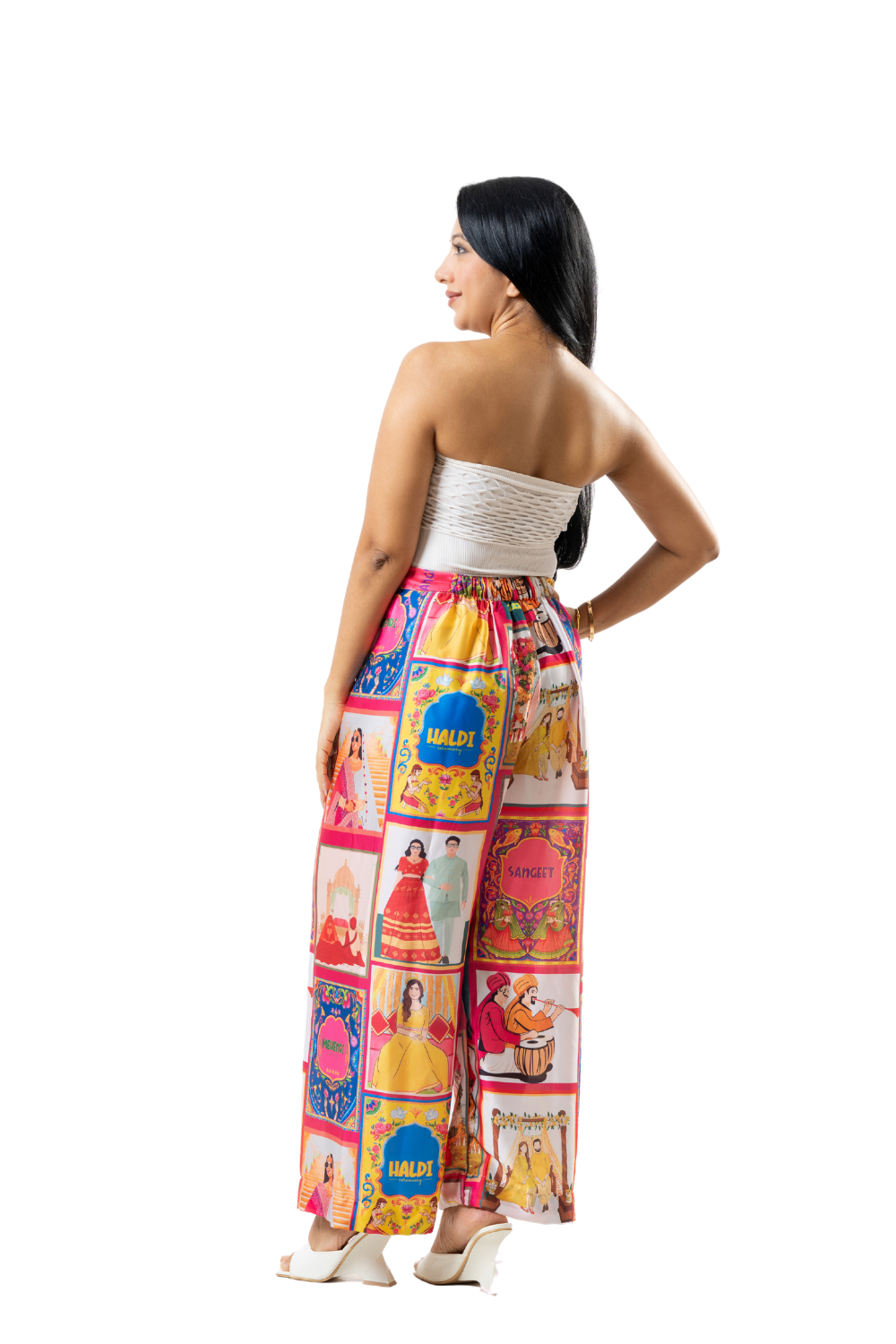 Printed Wide Legged Pant