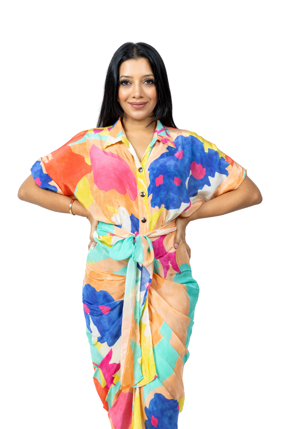 Ayendra Dress with Floral Print