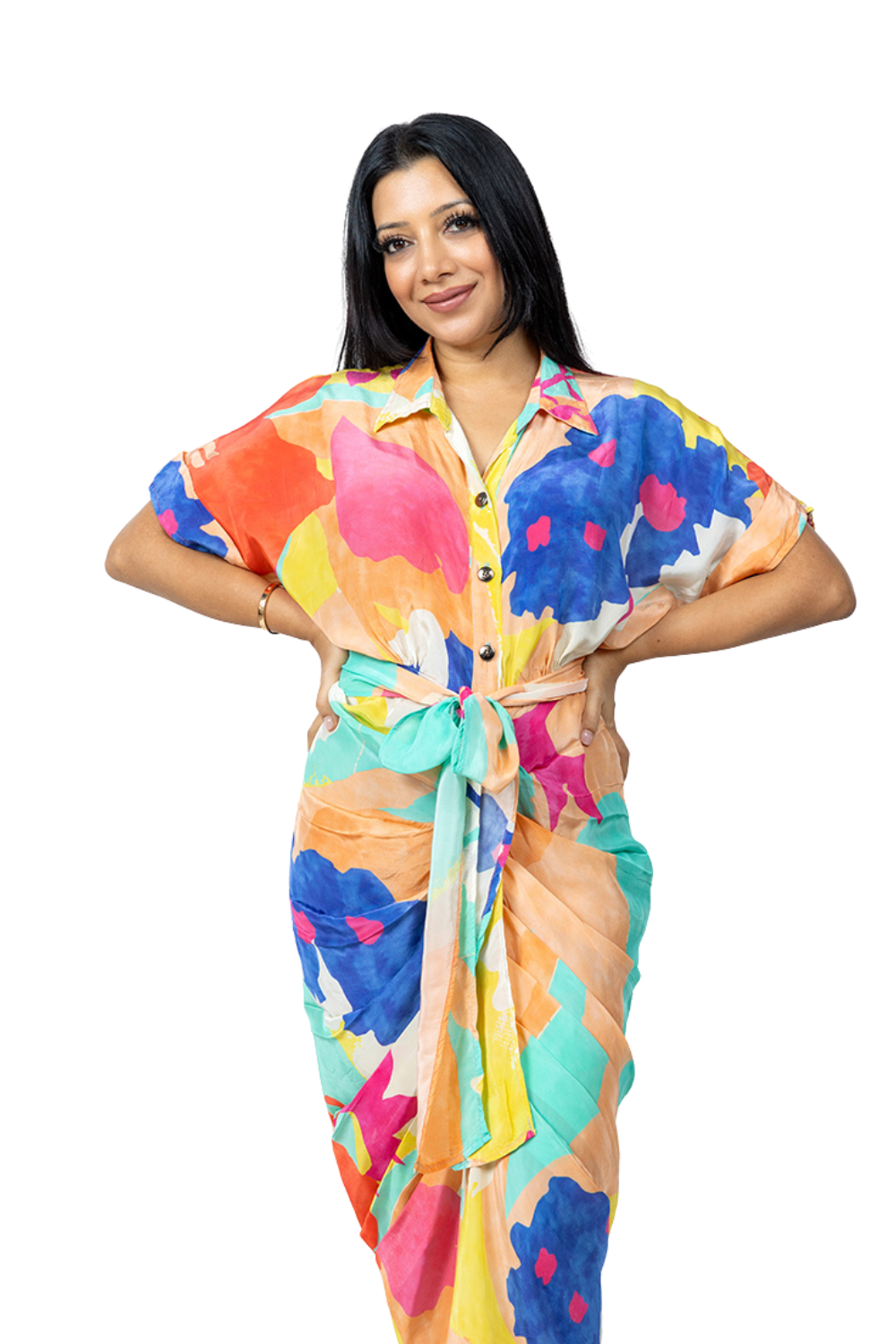 Ayendra Dress with Floral Print