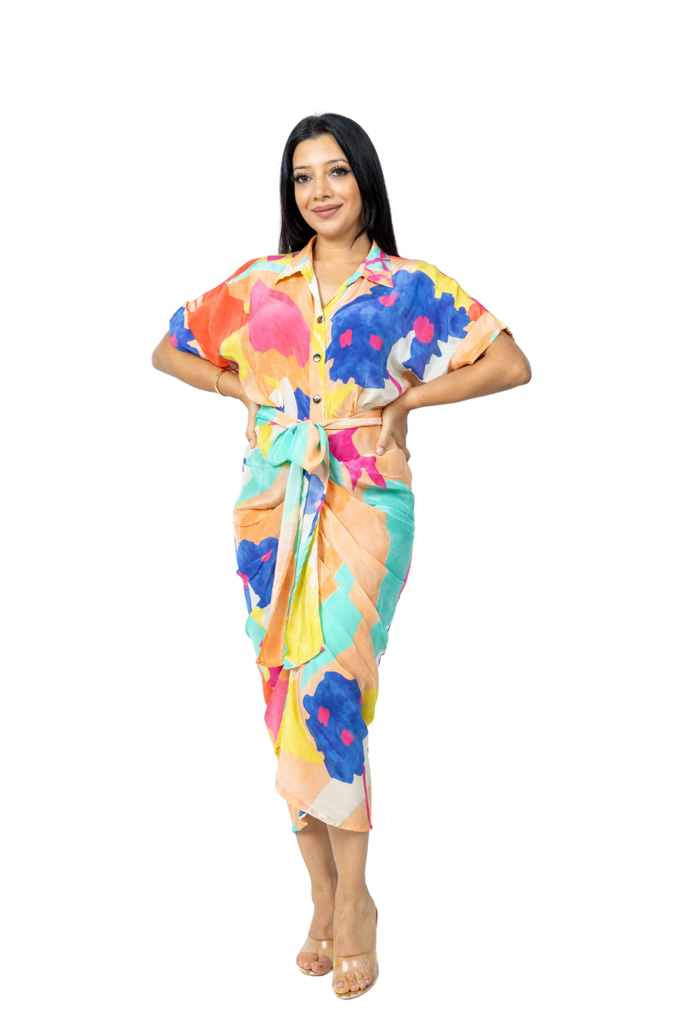 Ayendra Dress with Floral Print