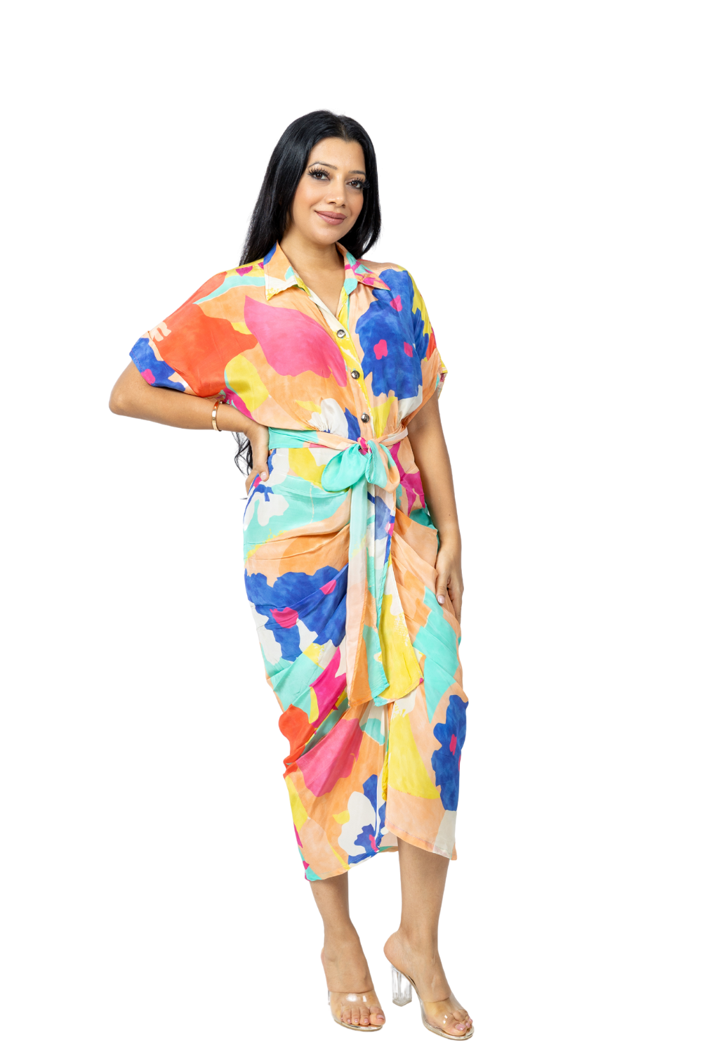 Ayendra Dress with Floral Print