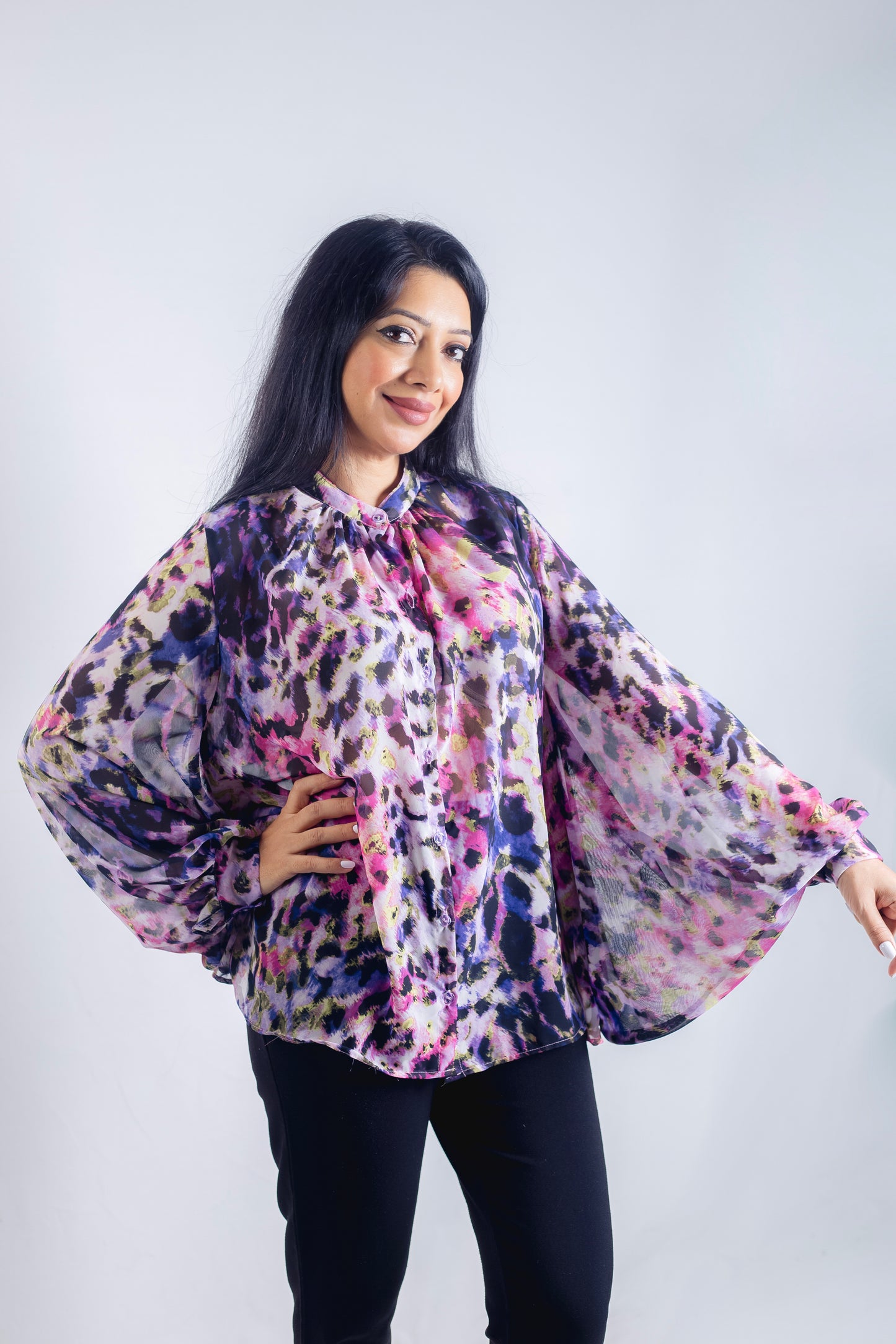 Floral Chiffon Blouse