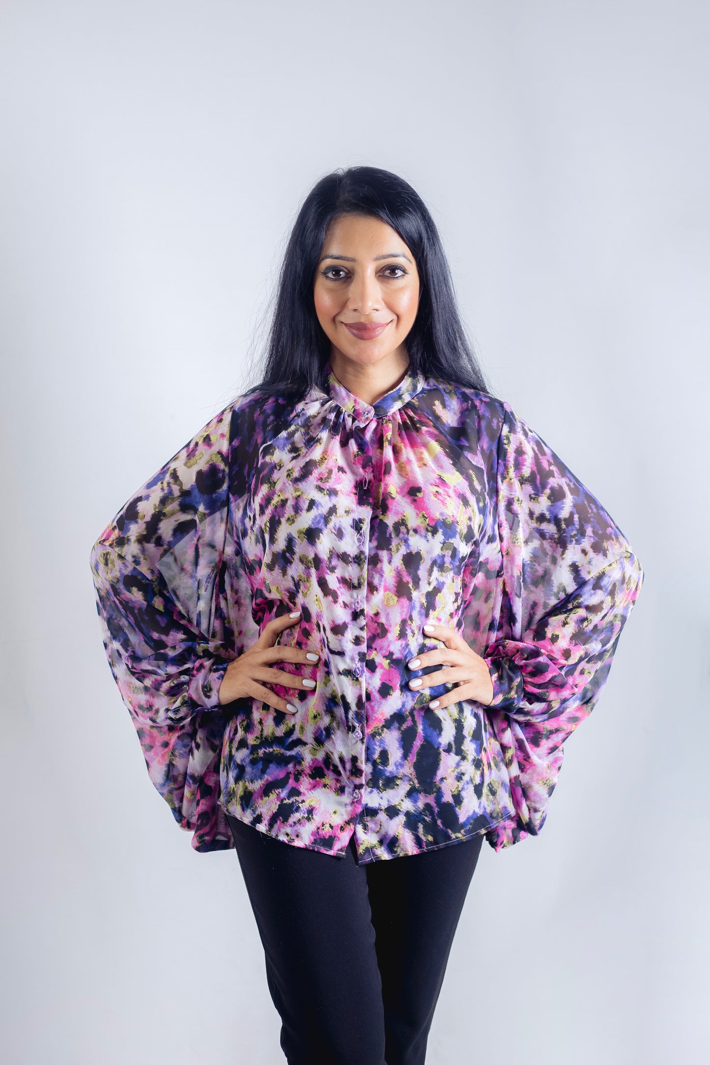 Floral Chiffon Blouse